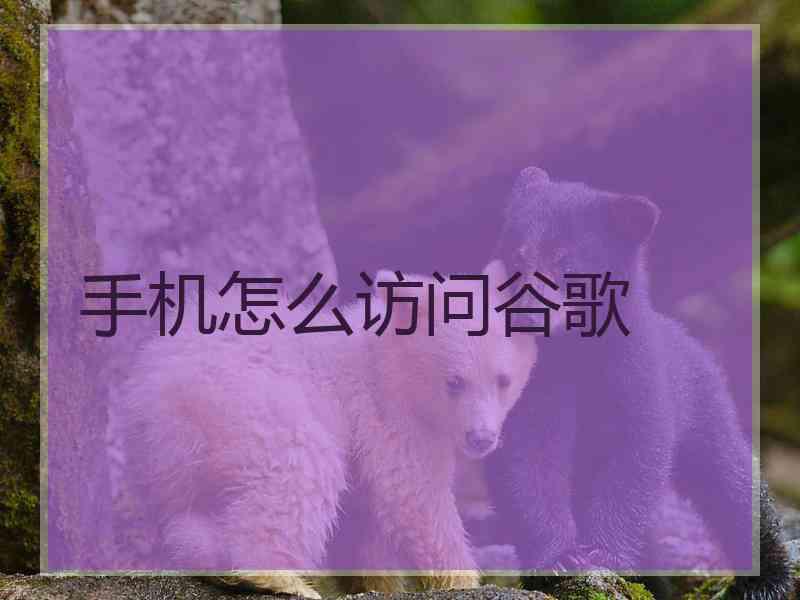 手机怎么访问谷歌