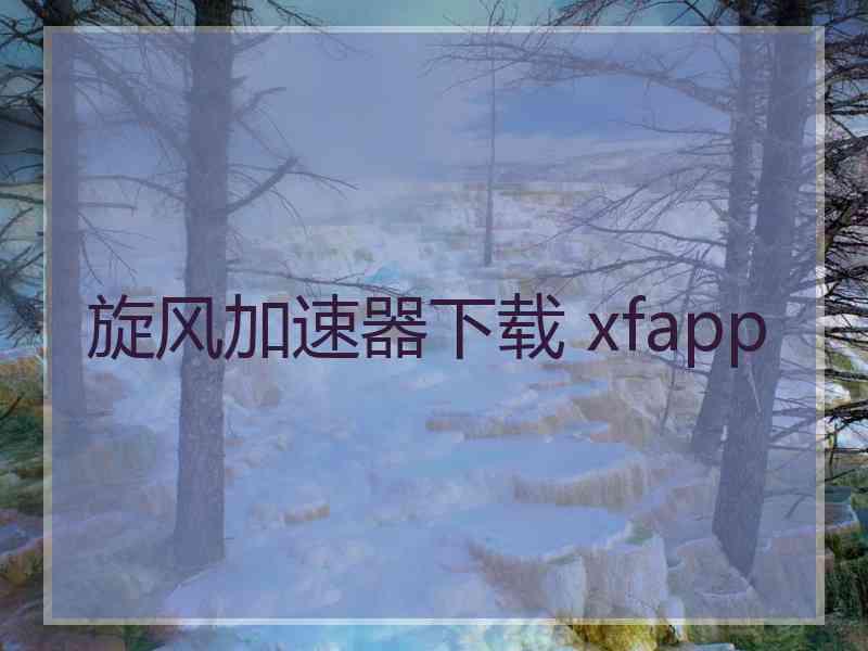 旋风加速器下载 xfapp