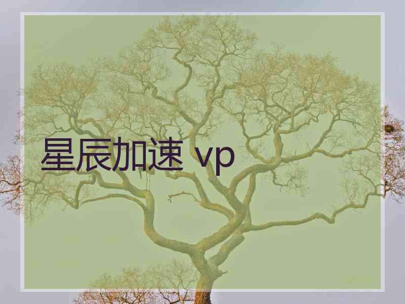 星辰加速 vp