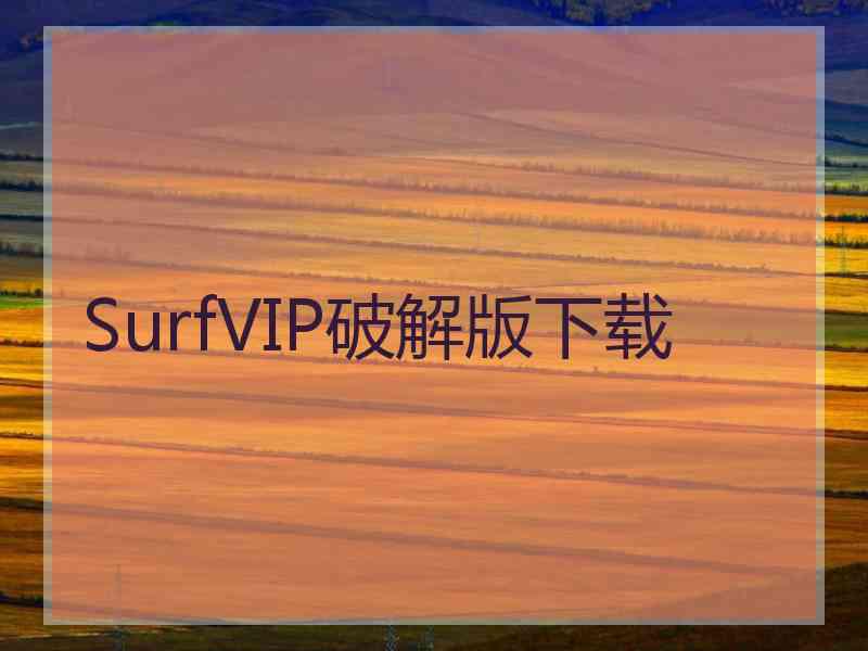 SurfVIP破解版下载