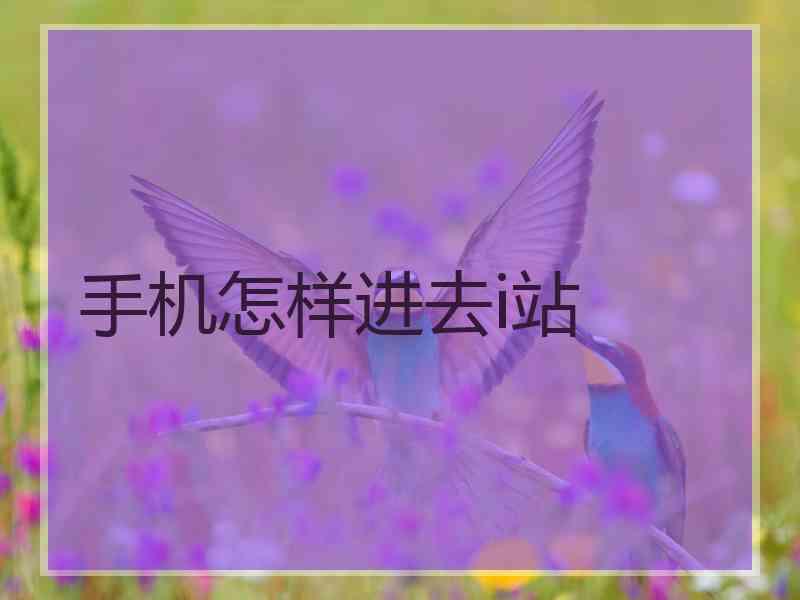 手机怎样进去i站