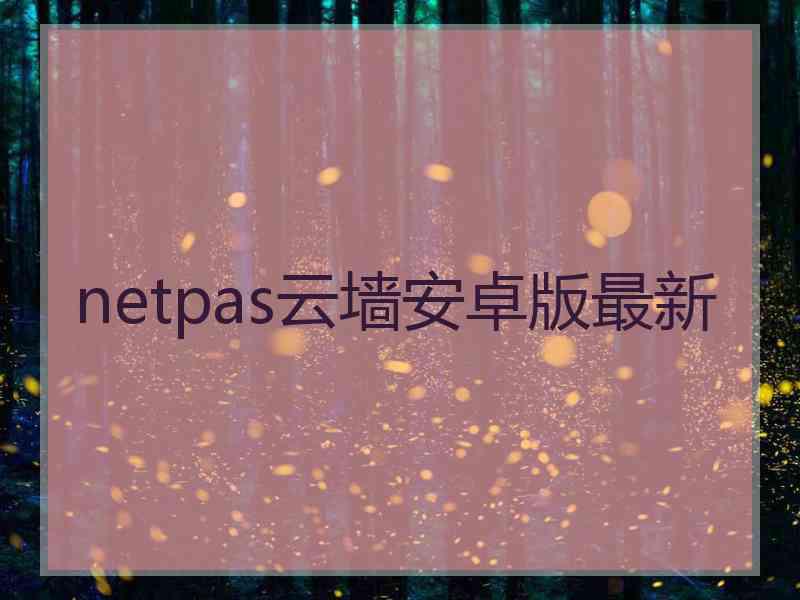 netpas云墙安卓版最新