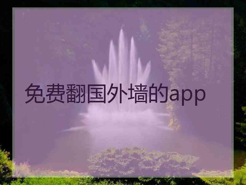 免费翻国外墙的app