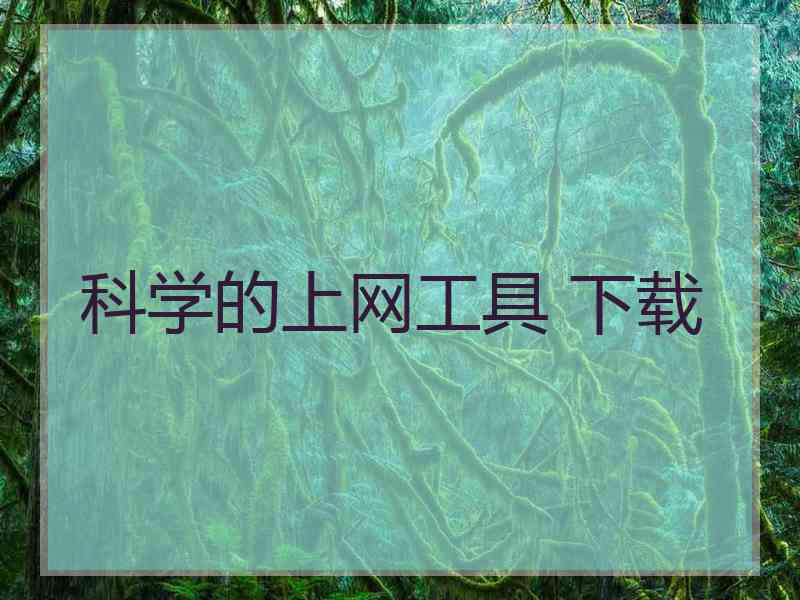 科学的上网工具 下载