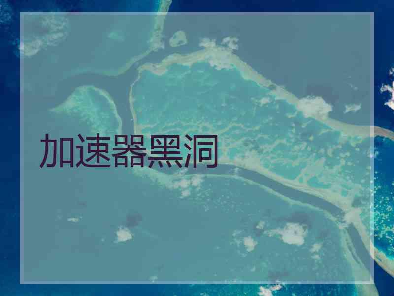 加速器黑洞