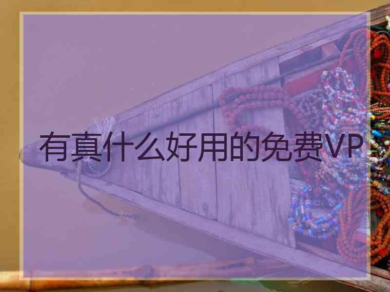 有真什么好用的免费VP