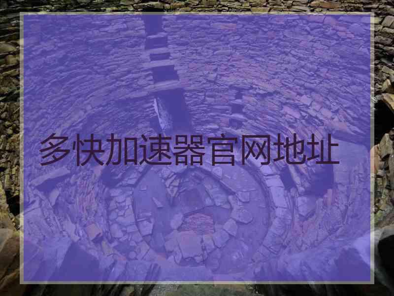 多快加速器官网地址