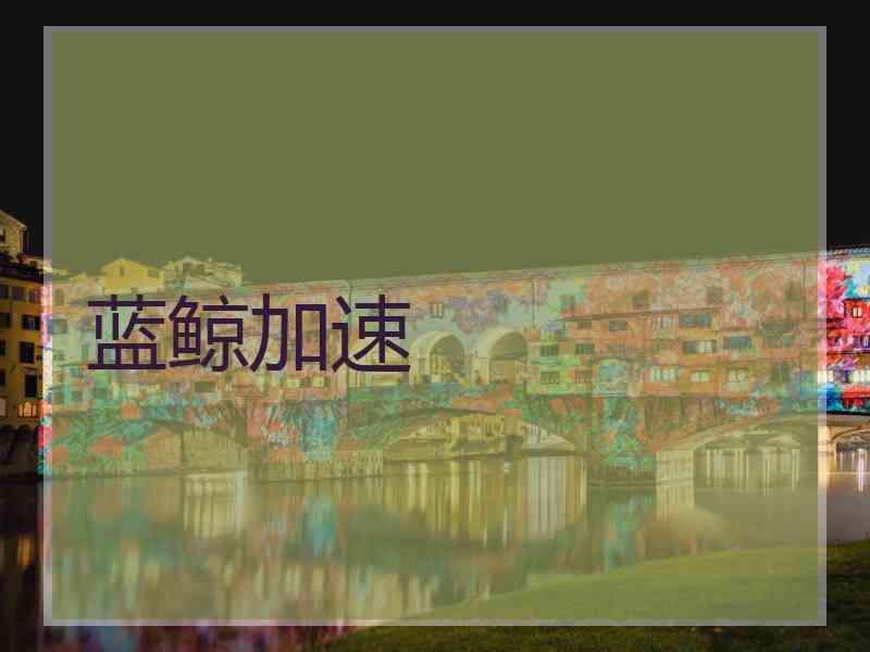 蓝鲸加速