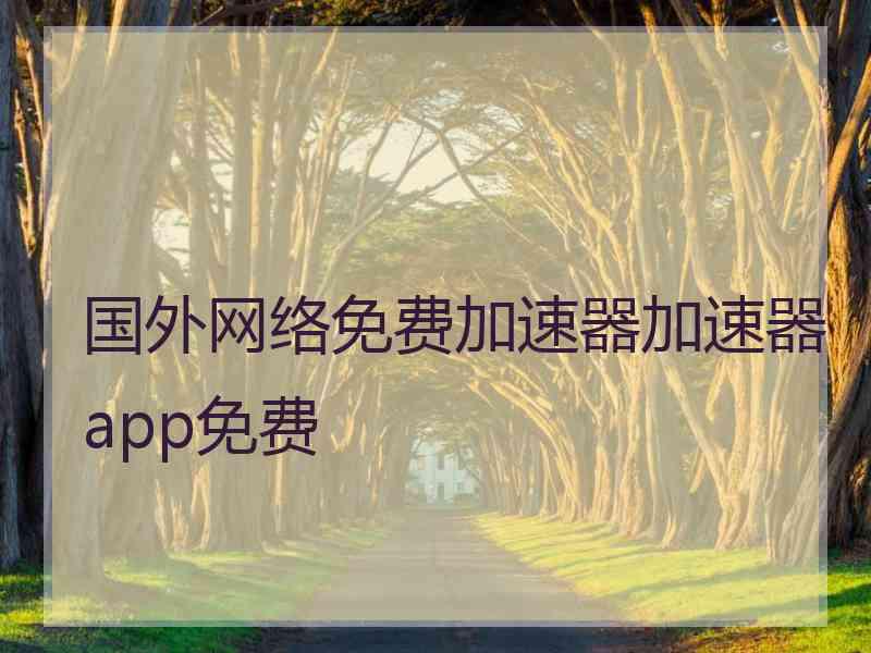 国外网络免费加速器加速器app免费