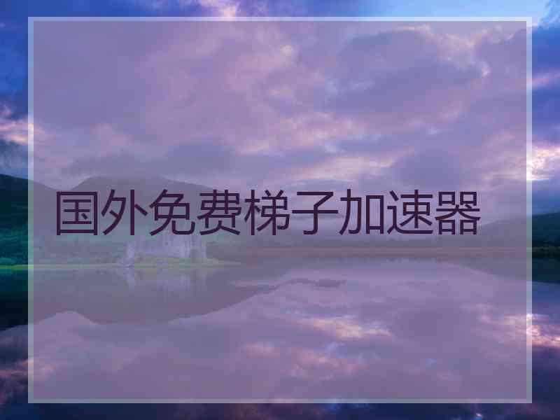 国外免费梯子加速器