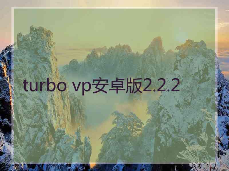 turbo vp安卓版2.2.2