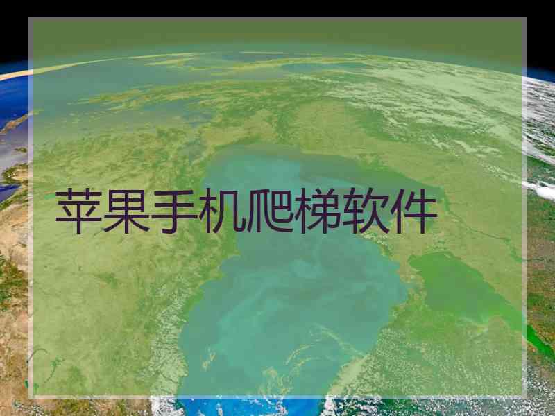 苹果手机爬梯软件