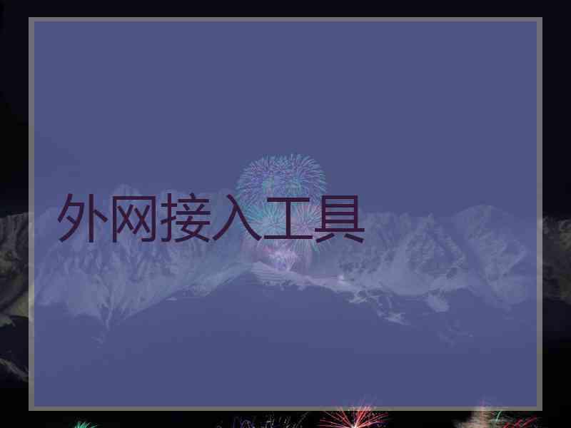 外网接入工具