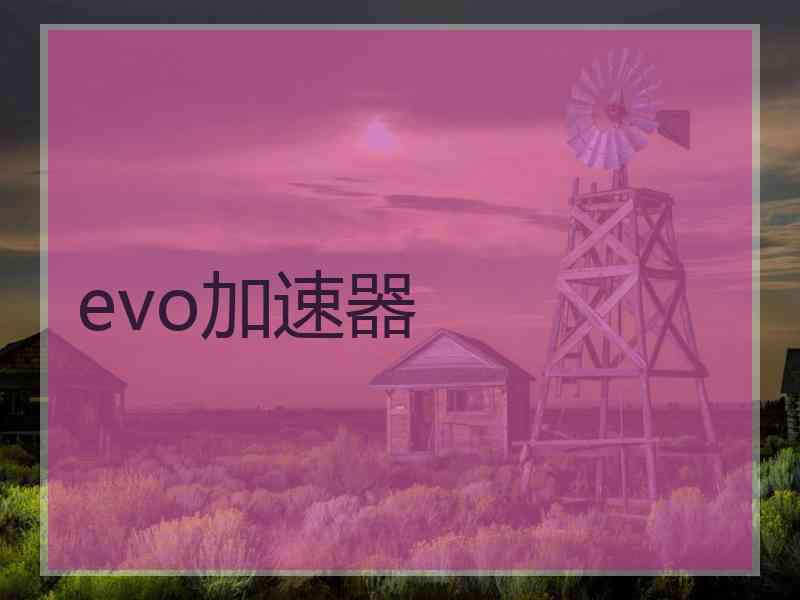 evo加速器