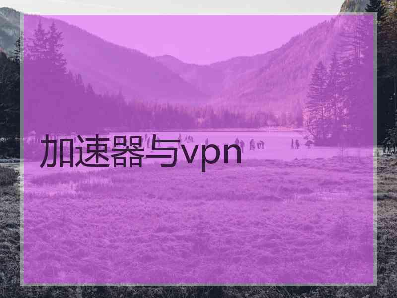 加速器与vpn
