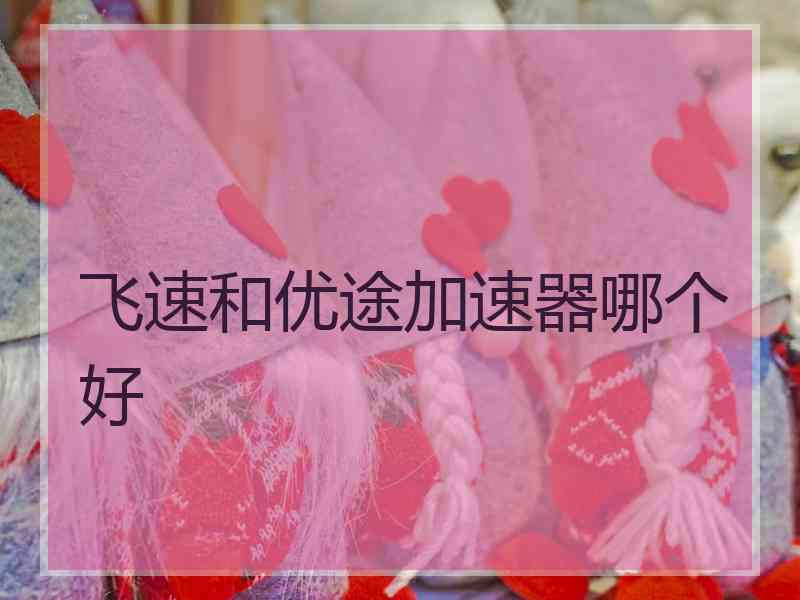 飞速和优途加速器哪个好