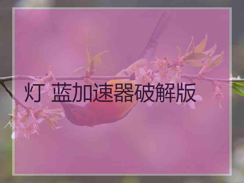 灯 蓝加速器破解版