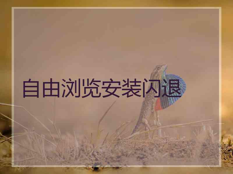 自由浏览安装闪退