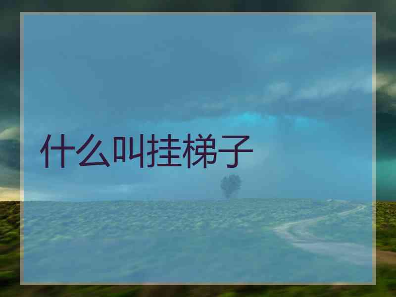 什么叫挂梯子