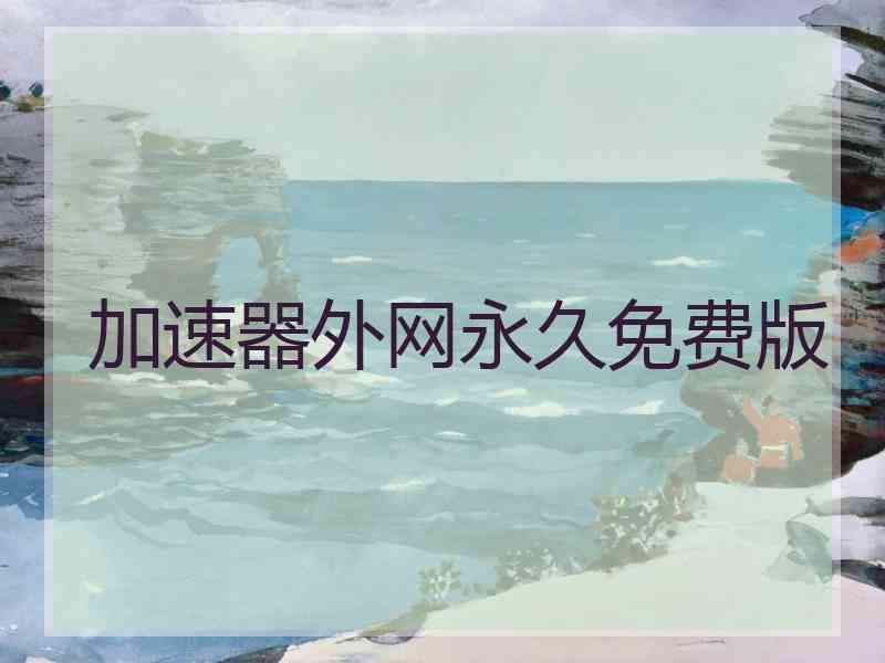 加速器外网永久免费版