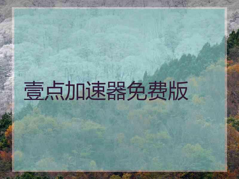 壹点加速器免费版