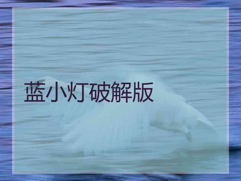 蓝小灯破解版
