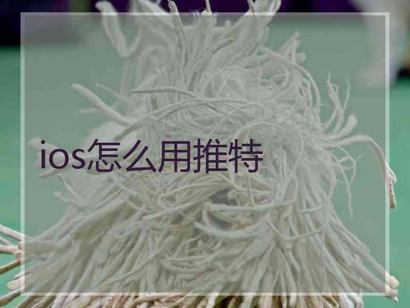 ios怎么用推特