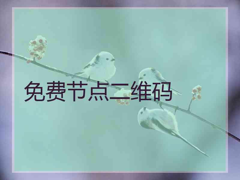 免费节点二维码