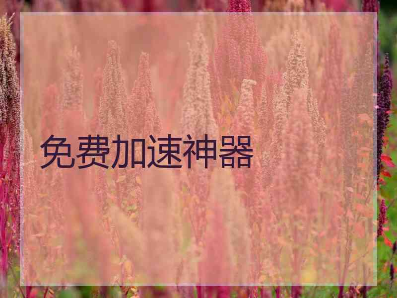 免费加速神器