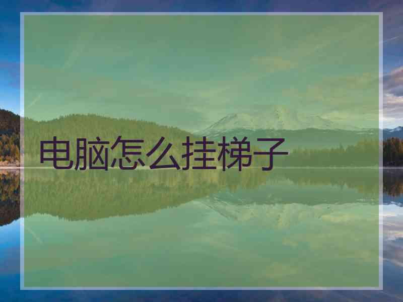 电脑怎么挂梯子