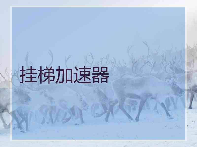 挂梯加速器