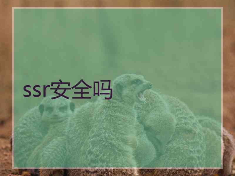 ssr安全吗