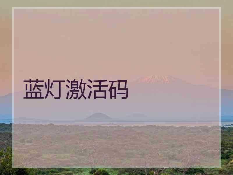 蓝灯激活码
