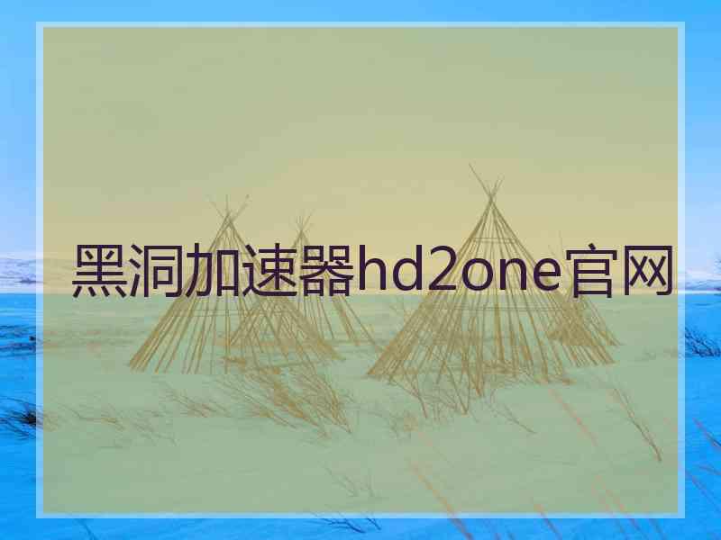 黑洞加速器hd2one官网