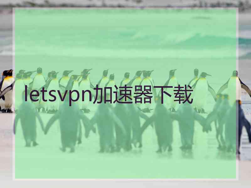 letsvpn加速器下载