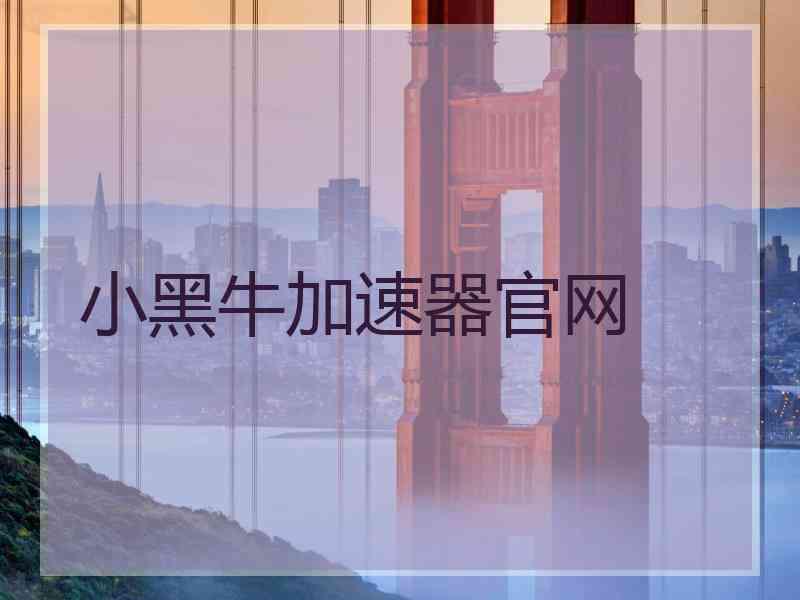 小黑牛加速器官网