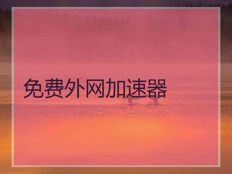 免费外网加速器