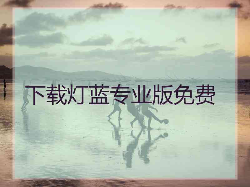 下载灯蓝专业版免费