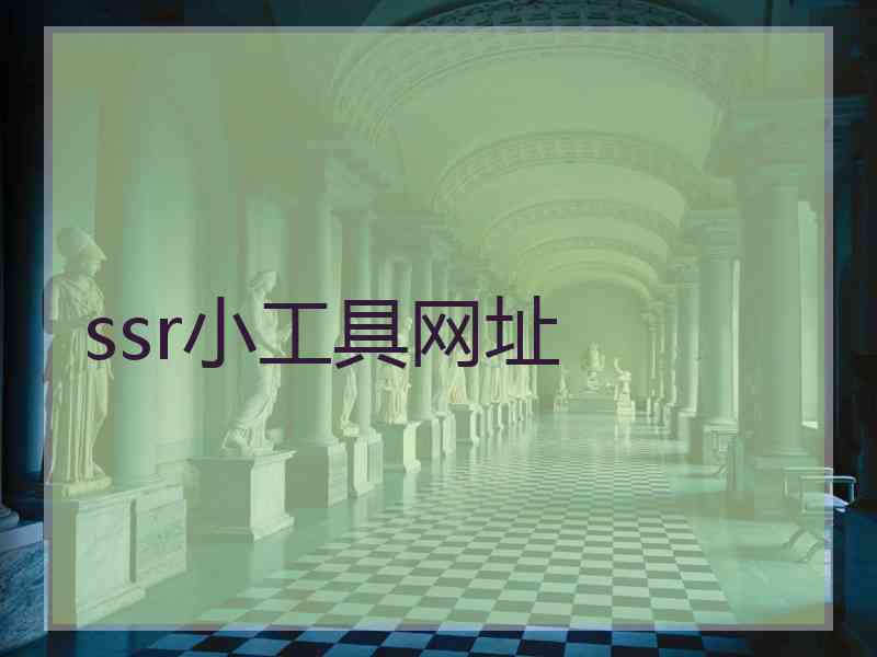 ssr小工具网址