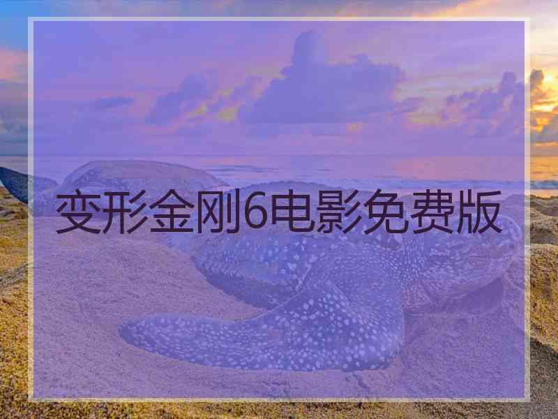 变形金刚6电影免费版