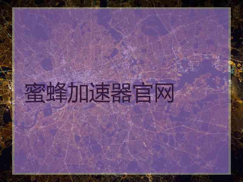 蜜蜂加速器官网