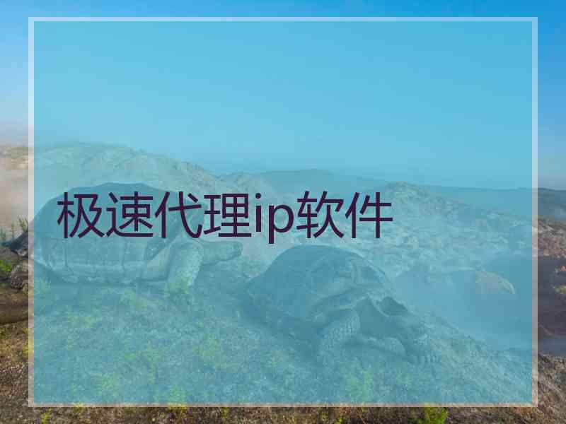 极速代理ip软件