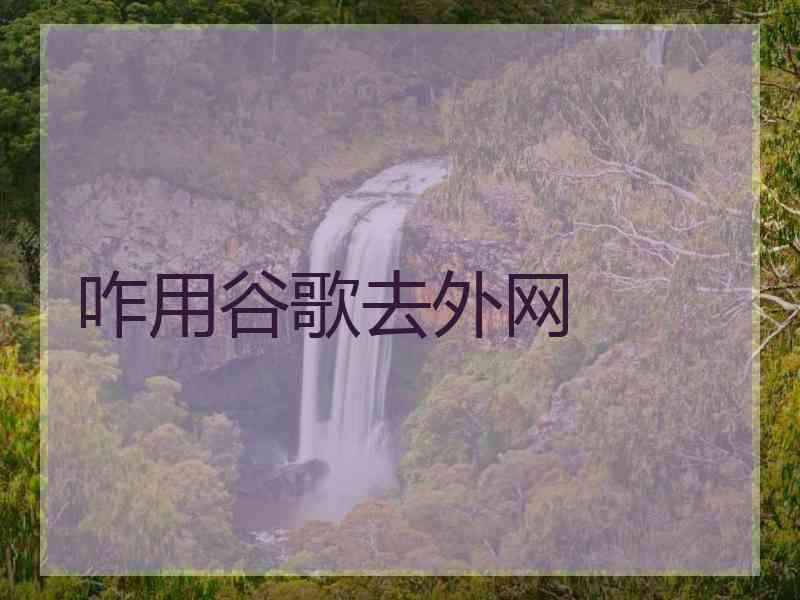 咋用谷歌去外网