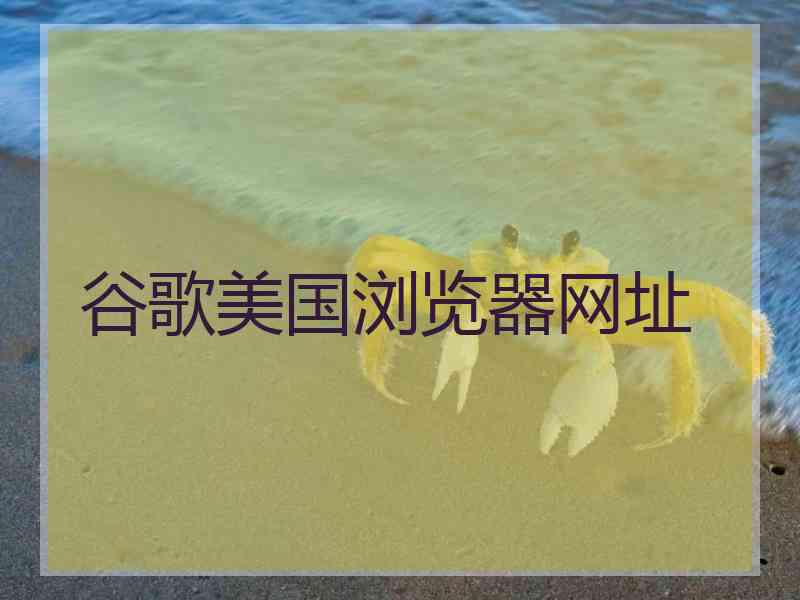 谷歌美国浏览器网址
