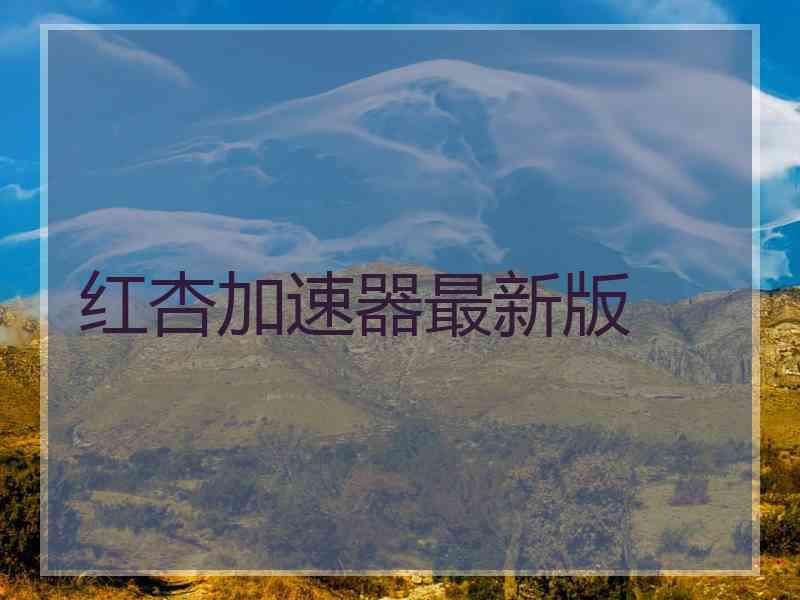 红杏加速器最新版