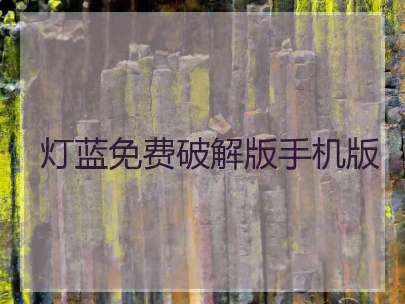 灯蓝免费破解版手机版