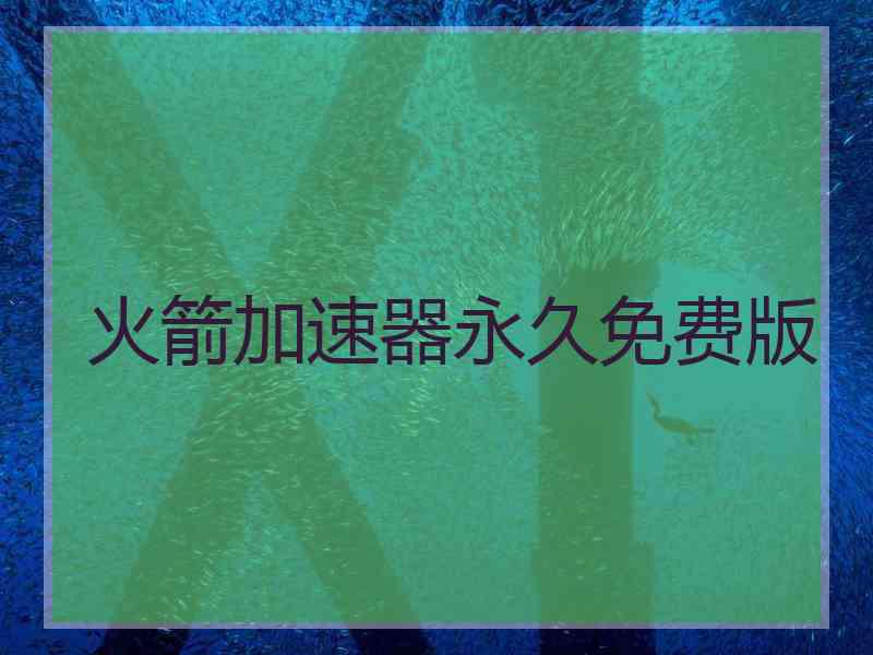 火箭加速器永久免费版