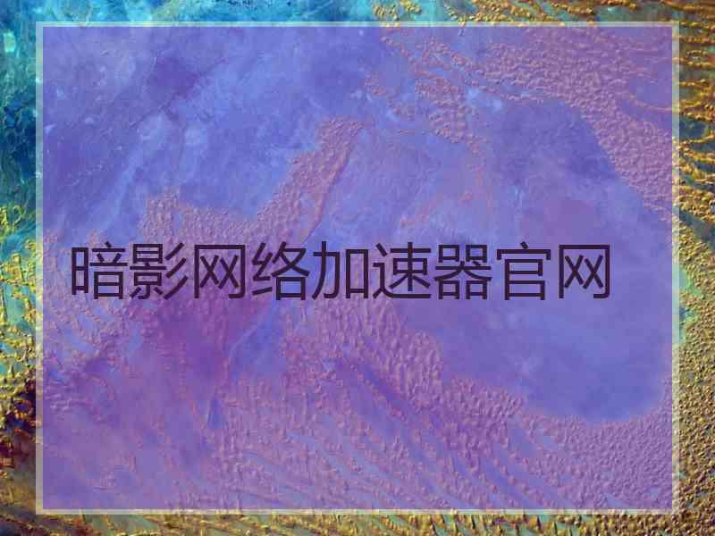 暗影网络加速器官网