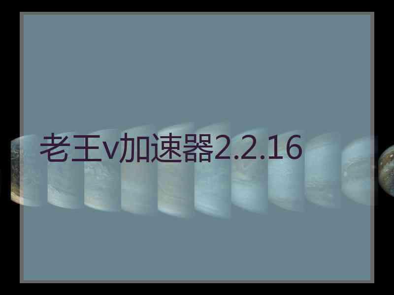 老王v加速器2.2.16