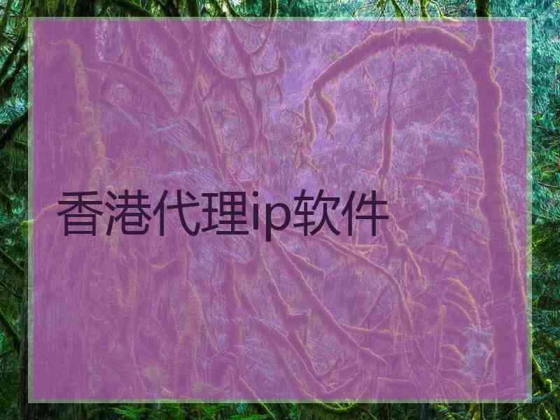 香港代理ip软件